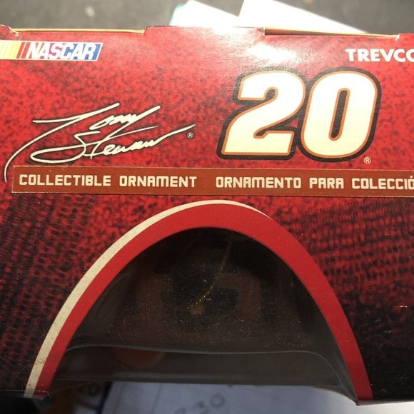 Tony Stewart NASCAR #20 Collectible Ornament Trevco Christmas New In Box DAD DAY - Picture 2 of 4